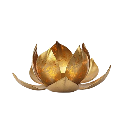 IRON DIYA T-LIGHT HOLDER (GOLD)